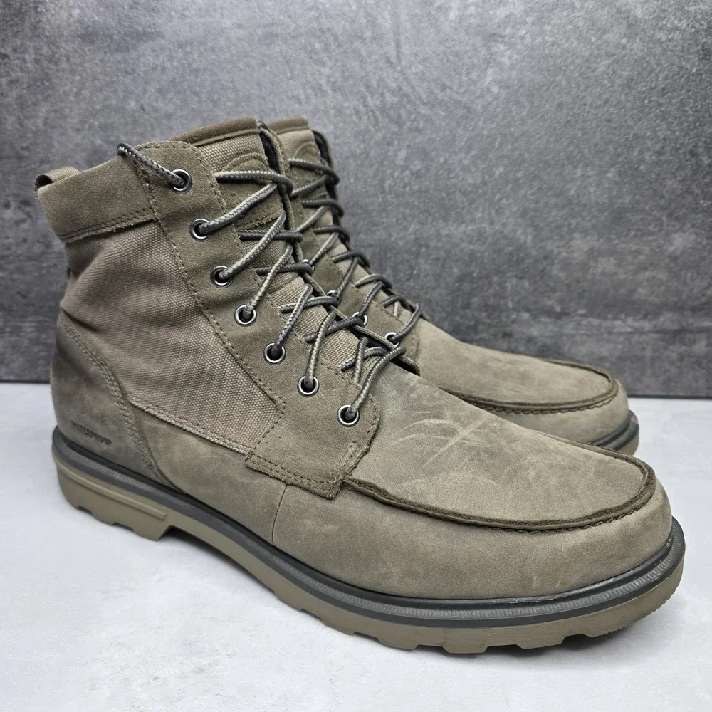Sorel Carson Moc Toe Waterproof Boot Major Wet Sand NM4763-245 Men's Size 13
